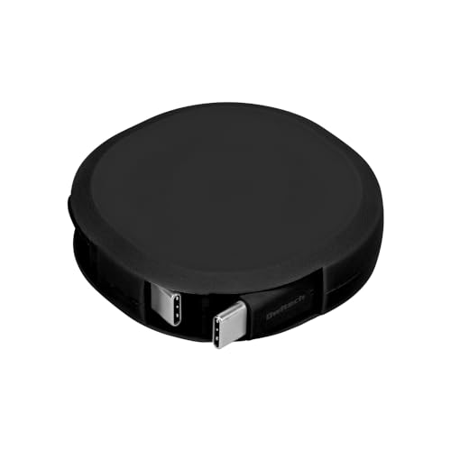 オウルテック 片引き 充電ケーブル 巻取り式 USB Type-C to Cケーブル 90cm PD60W 急速充電 データ通信 480Mbps 温度センサー搭載 katamaki 巻き取り Type-Cケーブル iPhone 15/15 Plus/15 Pro/15 ProMax/スマートフォン/タブレット対応【WEB限定パッケージ】ブラック OEC-CBKRPCC90-BK 画像1