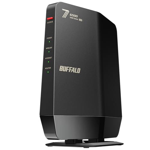 【Amazon.co.jp限定】バッファロー WiFi ルーター Wi-Fi 7 11be 無線 LAN 2.5G デュアルバンド MLO EasyMesh 5764+688Mbps ブラック【 iPhone 17 / 17 pro 動作確認済み 】 WSR6500BE6P/NBK 画像1