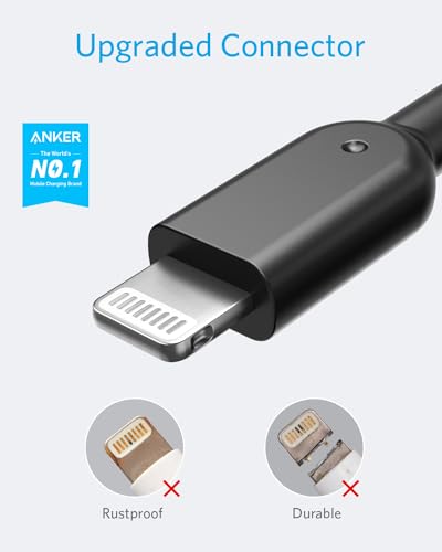 Anker iPhone充電ケーブル PowerLine II ライトニングケーブル MFi認証 超高耐久 iPhone 14/ 14 Plus/ 14 Pro/ 14 Pro Max/SE (第3世代) / iPad 各種対応 (0.9m ブラック) 最後 画像