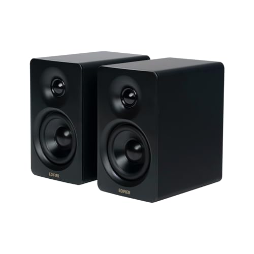 「VGP2025金賞&コスパ大賞」Edifier M60 マルチメディアスピーカー 66W Bluetooth 5.3 ハイレゾワイヤレス コンパクトなデザイン 専用アプリ スタンド付き USB-C/AUX入力 MDF製 黒 画像1