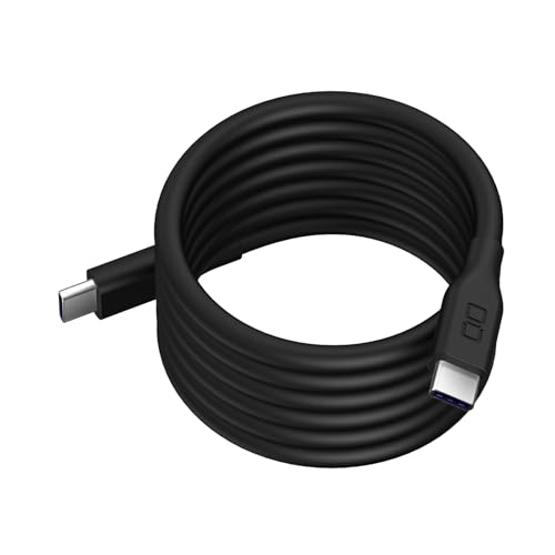CIO 柔らかいスパイラルシリコンケーブル CtoC (Type-C/USB-C) 急速充電 磁石 マグネット吸着 充電ケーブル PD 240W データ転送 480Mbps 形状記憶 絡まりにくい iPhone 17 / 16 / 15 Macbook Pro/Air/iPad/ノートパソコン Galaxy Google Pixel Android (アンドロイド) (ブラック, 1m) 画像1