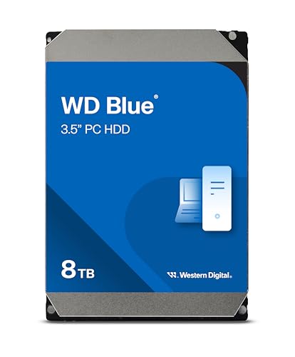 【Amazon.co.jp限定】Western Digital ウエスタンデジタル WD Blue 内蔵 HDD ハードディスク 8TB CMR 3.5インチ SATA 5640rpm キャッシュ256MB メーカー保証2年 WD80EAAZ-AJP エコパッケージ【国内正規取扱代理店】 画像1