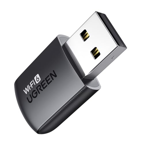 UGREEN WIFI 無線LAN 子機 WIFI 6 USBアダプタ AX900 600Mbps + 287Mbps Windows 11/10対応 5GHz/2.4GHz デュアルバンド 802.11a/b/g/n/ac/ax無線規格 SoftAP機能に対応 ドライバー内蔵 簡単設定 WIFI 子機 画像1
