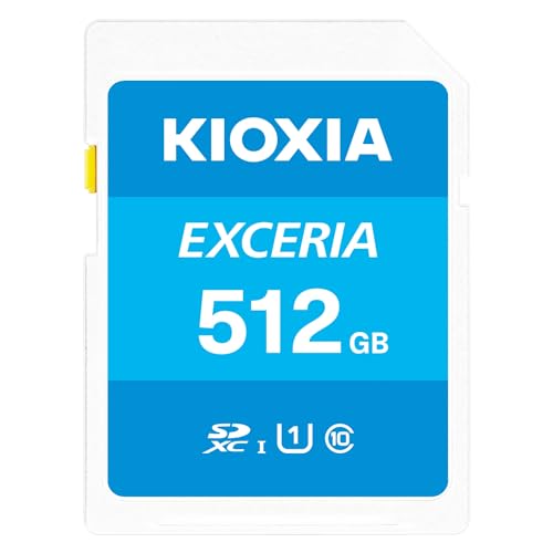 KIOXIA(キオクシア)【日本製】SDカード 512GB SDXC UHS-I Class10 読出速度100MB/s 国内正規品 メーカー保証5年 KLNEA512G 1枚目 画像