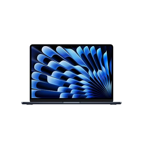 Apple 2025 MacBook Air (13インチ, 10コアCPUと8コアGPUを搭載したApple M4チップ, 16GB ユニファイドメモリ, 256GB) - ミッドナイト 画像1