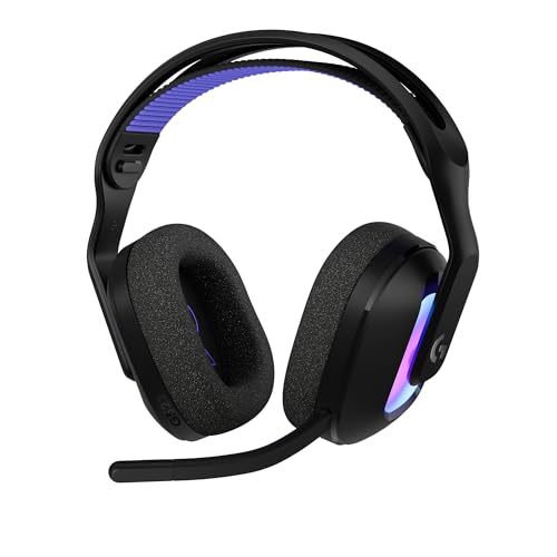 【Amazon.co.jp限定】Logicool G ワイヤレス ゲーミングヘッドセット G522 LIGHTSPEED G522-BKd 軽量 マイク付き Bluetooth 有線 対応 90時間連続使用可能 LIGHTSYNC RGB PS5 PS4 PC windows Mac ゲーミング ヘッドセット ヘッドフォン ヘッドホン ブラック 国内正規品 ※Amazon限定の壁紙ダウンロード付き 画像1