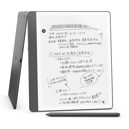 Kindle Scribe Notebook Design - 10.2インチディスプレイ、64GBストレージ、ノート機能搭載、プレミアムペン付き、タングステン (2024年発売) 画像1