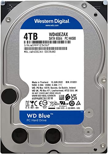 【Amazon.co.jp限定】Western Digital ウエスタンデジタル WD Blue 内蔵 HDD ハードディスク 4TB CMR 3.5インチ SATA 5400rpm キャッシュ256MB WD40EZAX-AJP エコパッケージ 【国内正規取扱代理店】 最後 画像