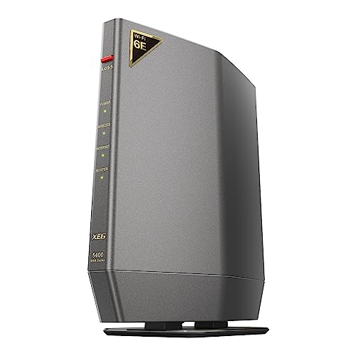 【Amazon.co.jp限定】 バッファロー ルーター 無線 LAN Wi-Fi 6E 11ax 6GHz AXE5400 トライバンド 6ストリーム 2401 + 2401 + 573 Mbps 有線 2.5Gbps エコパッケージ 【 iPhone 15 Pro / 14 / 13 / Nintendo Switch / PS5 動作確認済み 】 WSR-5400XE6/N 画像1