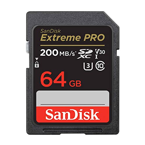 【 サンディスク 正規品 】 SanDisk SDカード 64GB SDXC Class10 UHS-I V30 読取最大200MB/s SanDisk Extreme PRO SDSDXXU-064G-GHJIN 新パッケージ 画像1