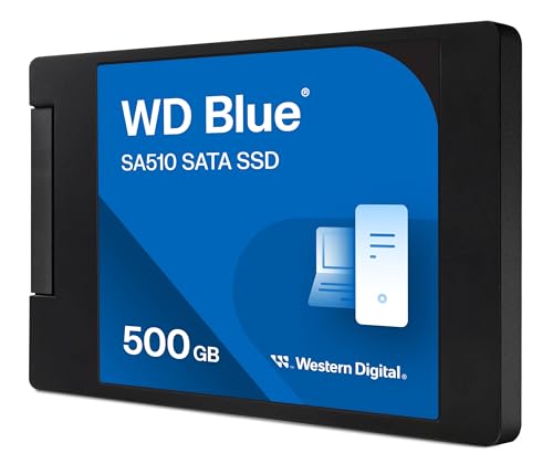 Western Digital ウエスタンデジタル WD Blue SATA SSD 内蔵 500GB 2.5インチ (読取り最大 560MB/s 書込み最大 510MB/s) PC メーカー保証5年 WDS500G3B0A-EC SA510 【国内正規取扱代理店】 画像1