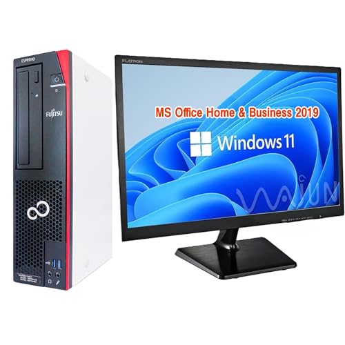 【整備済み品】富士通 デスクトップPC D587/D588/22型液晶セット/Core i5-8400/Win11 Pro/MS Office H&B 2019/wajunのwifi/Bluetooth/DVD/8GB/256GB SSD 最後 画像
