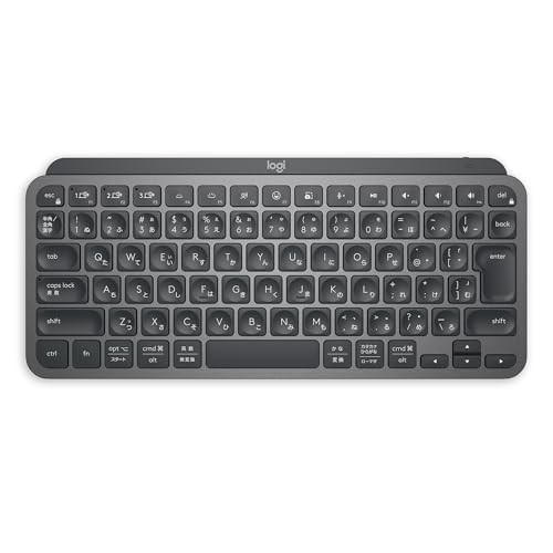 【Amazon.co.jp限定】ロジクール MX KEYS mini KX700GRd ミニマリスト ワイヤレス イルミネイテッド キーボード グラファイト 充電式 Bluetooth Logi Bolt Unifying非対応 USB-C-A 日本語配列 無線 KX700 国内正規品 画像1