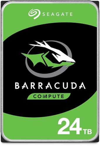 Seagate BarraCuda 3.5インチ 24TB 内蔵 ハードディスク HDD PC 2年保証 6Gb/s 512MB 7200rpm 正規代理店品 ST24000DM001/EC 画像1