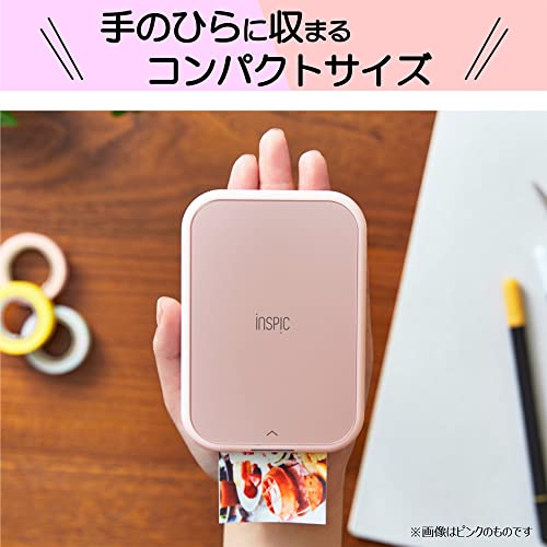 キヤノン Canon スマホ専用ミニフォトプリンター iNSPiC PV-223-WH 写真用 ホワイト フルカラー インク不要 中間 画像