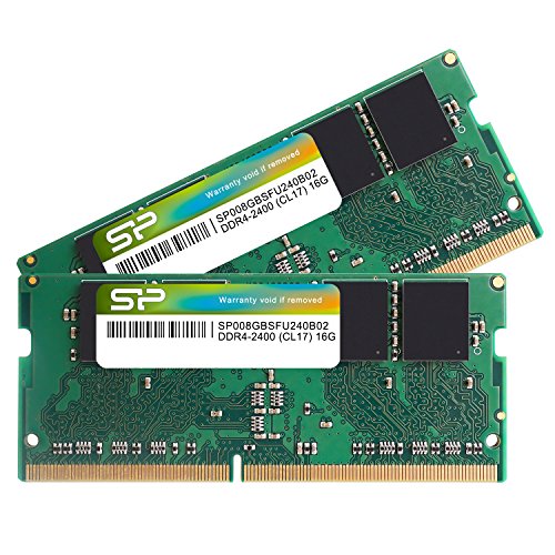 SP Silicon Power シリコンパワー ノートPC用 メモリ DDR4 2400 PC4-19200 8GB x 2枚 (16GB) 260Pin 1.2V CL17 Mac 対応 SP016GBSFU240B22 1枚目 画像