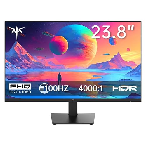KTC 24インチモニター FHD(1920*1080) 100Hz 4000:1コントラスト比 HDR10 VAパネル 300cd/㎡ Adaptive Sync対応 低ブルーライト フリッカーフリー HDMI/VGA搭載 チルト調整可能 VESA対応 チルト可能オフィス用PCモニター 3年保証 H24V27 画像1