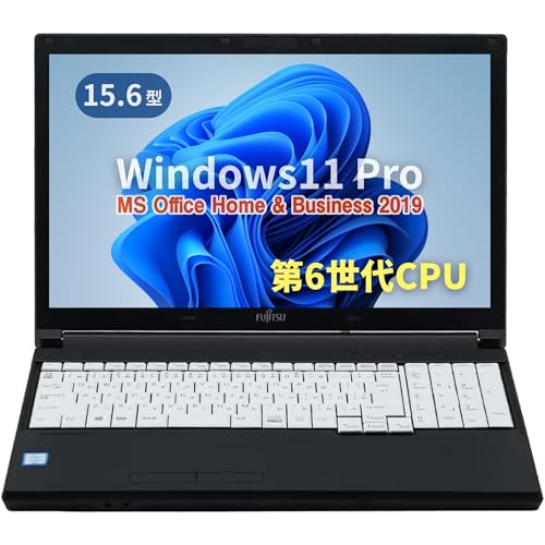 【整備済み品】ノートPC LIFEBOOK A576 /15.6型/10キー/Celeron 3855U/Win11 Pro/MS Office H&B 2019 /wajunのWIFI/Bluetooth/HDMI/16GB/256GB SSD 画像1