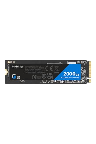 Nextorage 2TB SSD 内蔵 M.2 2280 PCIe Gen 4.0 x 4 NVMe 1.4 最大転送速度 7400MB/s 2000GB ネクストレージ 内蔵SSD PS5 ハイスピード 安定 日本メーカー NN4LE-2TB2CN/GNE 画像1