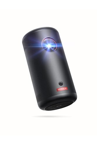 Anker Nebula Capsule 3 (小型 Google TV搭載 モバイル プロジェクター)【家庭用 フルHD Netflix対応 200 ANSI ルーメン 最大120インチ 大画面 天井投影 8W スピーカー 自動台形補正 オートフォーカス バッテリー内蔵 ホームシアター ホームプロジェクター 持ち運び アンカー ネビュラ カプセル 3】 画像1