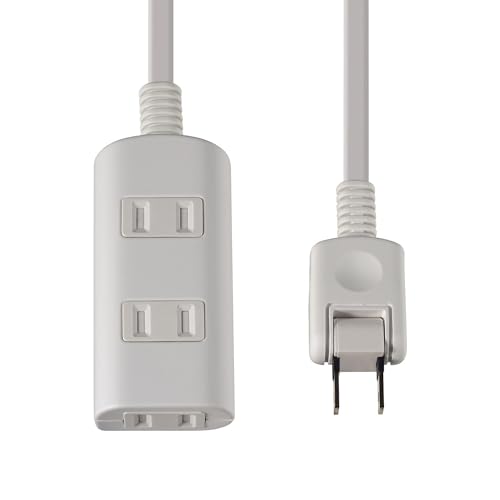 エルパ(ELPA) 扉付タップラン 電源タップ 延長コード 125V 3m 3個口 ホワイト WBT-N3030B(W) 1枚目 画像