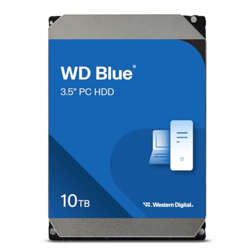 【Amazon.co.jp限定】Western Digital ウエスタンデジタル WD Blue 内蔵 HDD ハードディスク 10TB CMR 3.5インチ SATA 7200rpm キャッシュ512MB メーカー保証2年 WD100EAGZ-AJP エコパッケージ【国内正規取扱代理店】 画像1