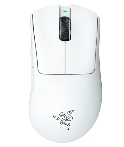 Razer レイザー DeathAdder V3 Pro White ゲーミングマウス ワイヤレス 無線 64gの超軽量 進化したエルゴノミック形状 最高クラスの精度のFocus Pro 30K オプティカルセンサー 第 3 世代オプティカルマウススイッチ HyperSpeed Wireless 90時間のバッテリー連続使用が可能 デスアーダーブイスリープロ 【日本正規代理店保証品】 画像1