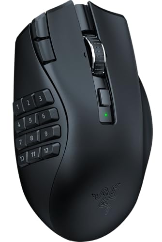 Razer(レイザー) Naga V2 HyperSpeed MMOに最適な多ボタンのワイヤレスゲーミングマウス プログラム可能な19ボタン フリースピンまたはタクタイルスクロールホイール HyperSpeed Wireless Bluetooth Focus Pro 30K オプティカルセンサー ナーガ ブイツー ハイパースピード 【日本正規代理店保証品】 画像1