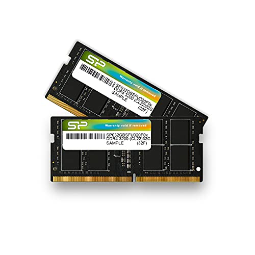 シリコンパワー ノートPC用メモリ DDR4-3200 (PC4-25600) 32GB×2枚 (64GB) 260Pin 1.2V CL22 SP064GBSFU320F22 画像1