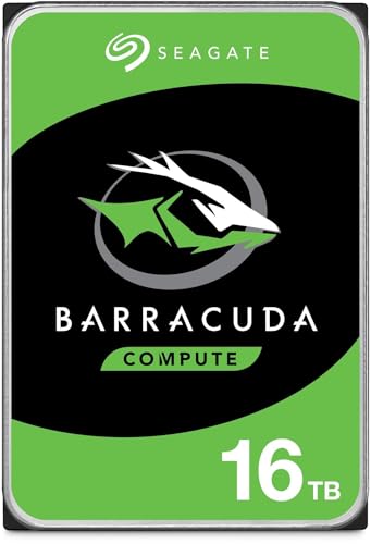 【Amazon.co.jp限定】 Seagate BarraCuda 3.5インチ 16TB 内蔵 ハードディスク HDD PC 2年保証 6Gb/s 512MB 7200rpm 正規代理店品 ST16000DM001/EC 画像1