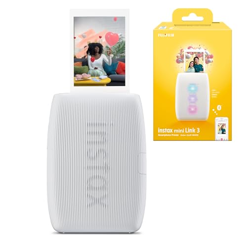 富士フイルム(FUJIFILM) チェキ スマホプリンター instax mini Link3 クレイホワイト INS MINI LINK3 C WHITE 画像1