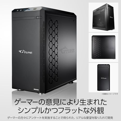 mouse 【 RTX 5060 Ti 搭載】 ゲーミングPC デスクトップPC G TUNE DG (Core Ultra 7 プロセッサー 265 32GB メモリ 1TB SSD Windows 11 無線LAN 水冷CPUクーラー 動画編集 3年メーカー保証) DGI7G6TB83SJW105AZ 中間 画像