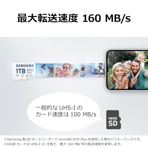 Samsung(サムスン) マイクロSDカード 256GB Nintendo Switch 動作確認済 最大転送速度 160MB/s 国内正規保証品 10年保証 UHS-I U3 V30 microSDXC EVO Plus MB-MC256SA-IT/EC 最後 画像