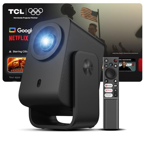 TCL C1 Google TV ポータブルプロジェクター ネイティブ1080P対応 / 内蔵ジンバル搭載/Google TV公式認証/Wi-Fi・Bluetooth対応/完全密閉型光学エンジン/オートフォーカス / 8Wドルビーデジタルオーディオ / 最大120インチ投影 / 天井投影対応 画像1