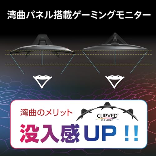 【Amazon.co.jp限定】MSI 湾曲ゲーミングモニター MAG 242C 23.6インチ/フルHD/VAパネル/180Hz/1ms/HDMI/DPAdaptive-Sync/アンチモーションブラー/HDR/AIビジョン/メーカー3年保証 中間 画像
