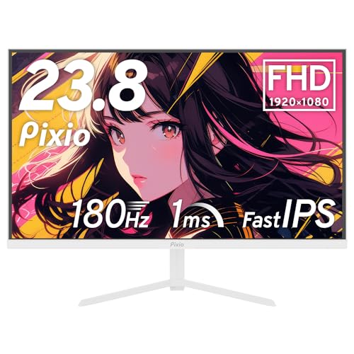 Pixio PX248 Prime Plus White ホワイト ゲーミングモニター 白 ホワイト 23.8インチ 24インチ 180Hz FHD ピクシオ 2年保証 初心者 画像1