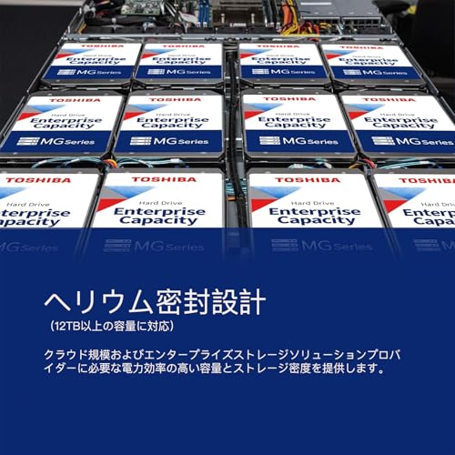 【整備済み品】 東芝 HDD 16TB MG08シリーズ 企業版, 3.5インチ 内蔵 ハードディスク 7200rpm 512MB キャッシュ, 内蔵hdd テレビ録画用 Nas CMR SATA 6Gb/s, 1年間の保証 中間 画像