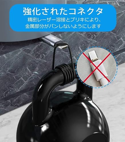 タイプc ケーブル 3M/2本セットPD対応 60W急速充電(USB C&USB C ケーブル) iPhone17 16 15 充電器 Type-c アイフォン16 15/いphone16 15 pro Max,iPad Pro/Air/mini6,MacBookPro,Samsung Galaxy S25/S24/S23/S22/S21/S20/S10/S9,Pixel等Type-c機種対応-灰 中間 画像