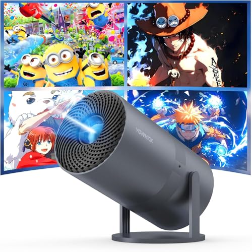 YOWHICK プロジェクター 家庭用【Android TV搭載・APP利用可能・270°回転】プロジェクター 小型 22000LM 1080P Wi-Fi6 4K対応 天井投影 自動台形補正 Bluetooth5.4 HiFiスピーカー内蔵 ホーム 50%ズーム機能 スマホ/ノートパソコン/DVD/Switch/などに対応 操作簡単 日本語取扱説明書 1枚目 画像