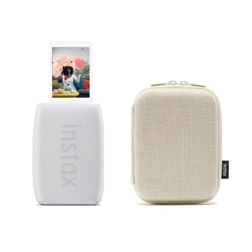 富士フイルム(FUJIFILM) クリスマスプレゼント お年玉ギフト チェキ スマホプリンター instax mini Link3 クレイホワイト & ケース ホワイト 画像1