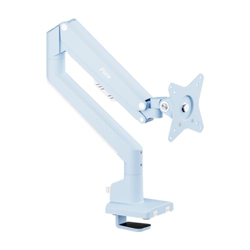 Pixio PS1S Wave Pastel Blue モニターアーム シングル かわいい 上下 左右 32インチ 24インチ 27インチ 画像1