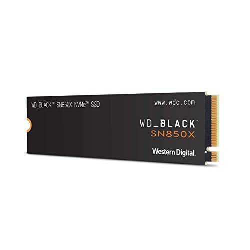 Western Digital ウエスタンデジタル WD BLACK M.2 SSD 内蔵 1TB NVMe PCIe Gen4 x4 (読取り最大 7300MB/s 書込み最大 6300MB/s) ゲーミング PC メーカー保証5年 WDS100T2X0E-EC SN850X 画像1