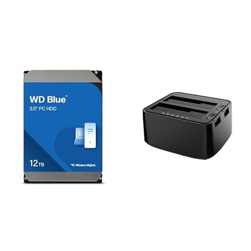 【Amazon.co.jp限定】Western Digital ウエスタンデジタル WD Blue 内蔵 HDD ハードディスク 12TB WD120EAGZ-AJP エコパッケージ【国内正規取扱代理店】+ 玄人志向 SSD/HDDスタンド 2.5型&3.5型対応 エラースキップ/クローン機能つき KURO-DACHI/CLONE/CRU3 画像1