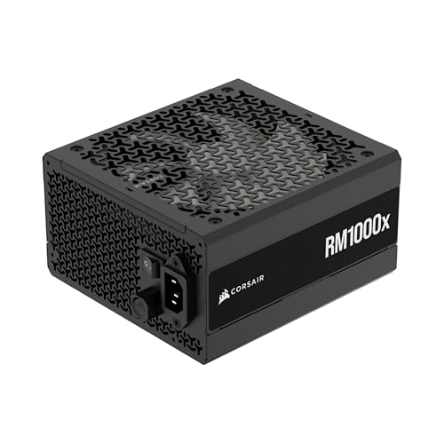 CORSAIR RM1000x 2024年モデル PC電源ユニット 1000W ATX3.1 PCIe5.1対応 80PLUS Gold認証 フルモジュラー 12VHPWRケーブル付属 CP-9020271-JP 画像1