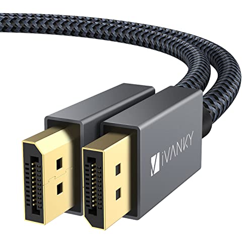 Displayport ケーブル,iVanky【DPケーブル 1.2/4K/3M】4K@60Hz/ 2K@165Hz/ 2K@144Hz, DP to DP，最大21.6Gbpsハイスピード，PC/ASUS/Dell/Acer ノートパソコン/テレビ対応 ディスプレイポート ケーブル 画像1