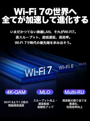 TP-Link WiFi ルーター WiFi7 無線ルーター 高速 BE7200 10Gポート 5764+1376Mbps MLO EasyMesh HomeShield Archer BE450 【Amazon.co.jp限定】 中間 画像