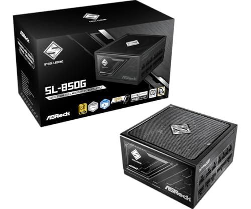 ASRockSteel Legend 次世代GPU対応PC電源ユニット850WPCIe5.1対応80PLUS GOLDATX 3.1フルモジュラー 12V-2x6 ケーブル付属SL-850G 画像1