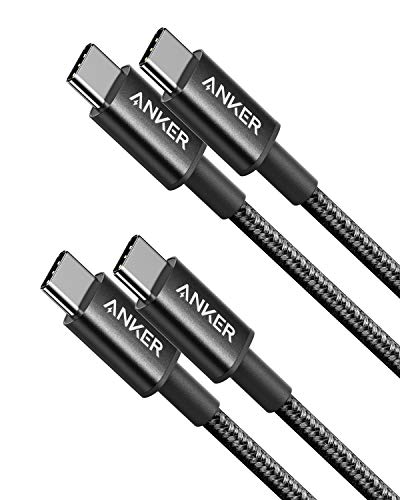 【2本セット】Anker 高耐久ナイロン USB-C＆USB-C 2.0 ケーブル 【PD対応/高耐久】 60W対応 iPhone 16 / 16 Pro MacBook Pro iPad Pro Galaxy等対応 (0.9m ブラック) 1枚目 画像