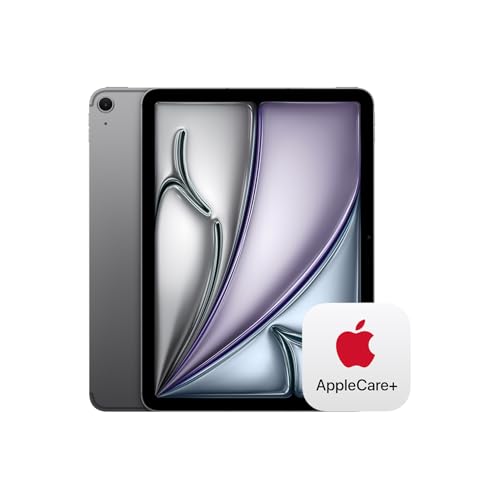 Apple 11 インチ iPad Air (M3):128GB、12MP フロント/バックカメラ、Wi-Fi 6E + 5G 携帯電話通信- スペースグレイ + 2年延長保証 AppleCare+ for 11インチiPad Air(M3) 画像1