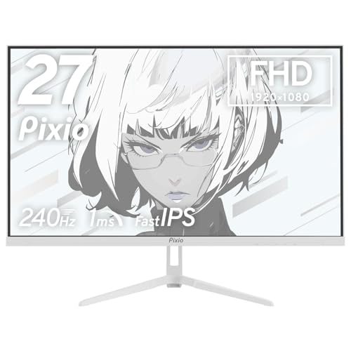 Pixio PX279 Wave White ゲーミングモニター 27インチ 白 ホワイト 240Hz FHD Fast IPS HDR 2年保証 30日間返品保証 画像1